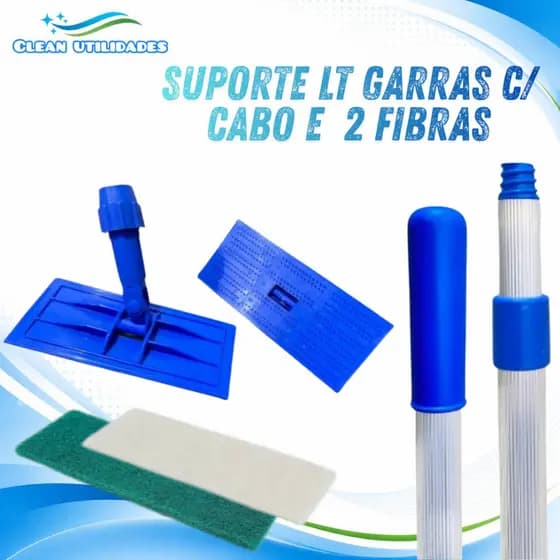 KIT SUPORTE LT GARRAS C/ CABO EXTENSOR 1,6 MTS + DUAS FIBRAS (LEVE E GERAL)