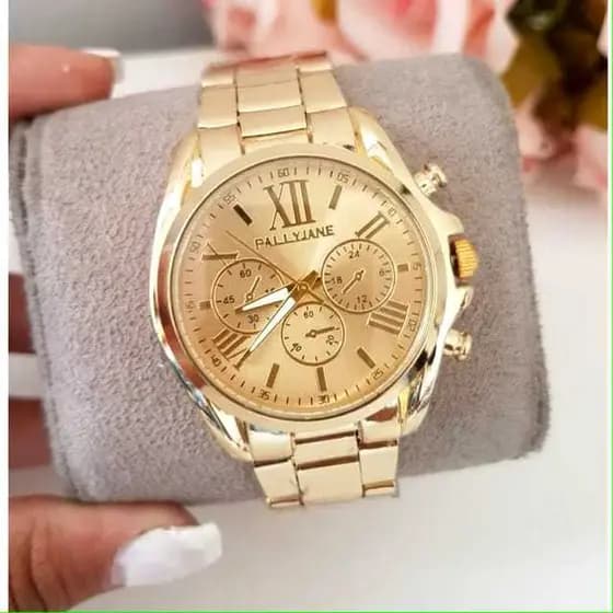 Relógio Feminino Pallyjane/DHP Resistente à Água Estilo Elegância Luxo Moda Mulher Presente