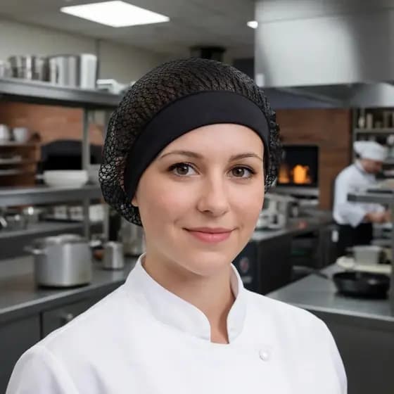Touca Toca Rede C Aba Amarra Restaurante Cozinha Garçom Chef Alta Qualidade