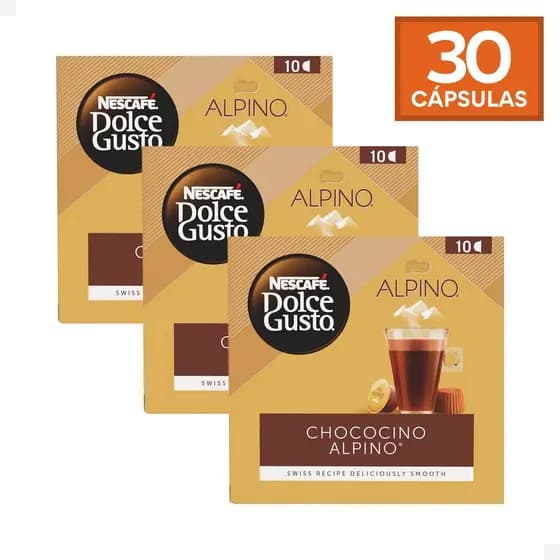 Combo 30 Cápsulas Nescafé Dolce Gusto Alpino