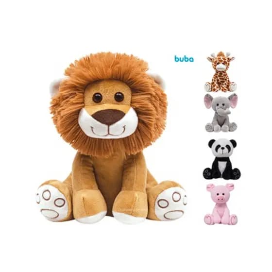 Pelúcia Meu Leãozinho Pandinha Girafinha Porquinho 25cm Buba