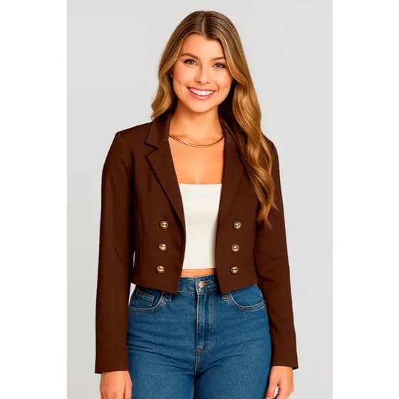 Blazer Terninho Social Alfaiataria Botões Dourados Luxo