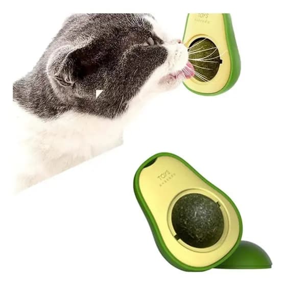 Toy Avocado Abacatinho Abacate de Catnip Brinquedo Interativo para Gato