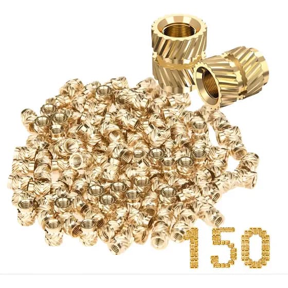 Kit 150 Unidades Inserto Metálico De Rosca M3 Impressões 3d