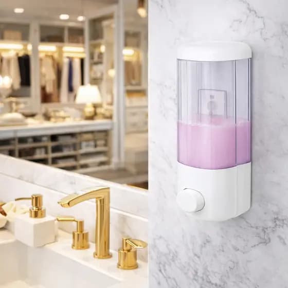 Porta Sabonete Liquido De Parede Acrílico Dispenser