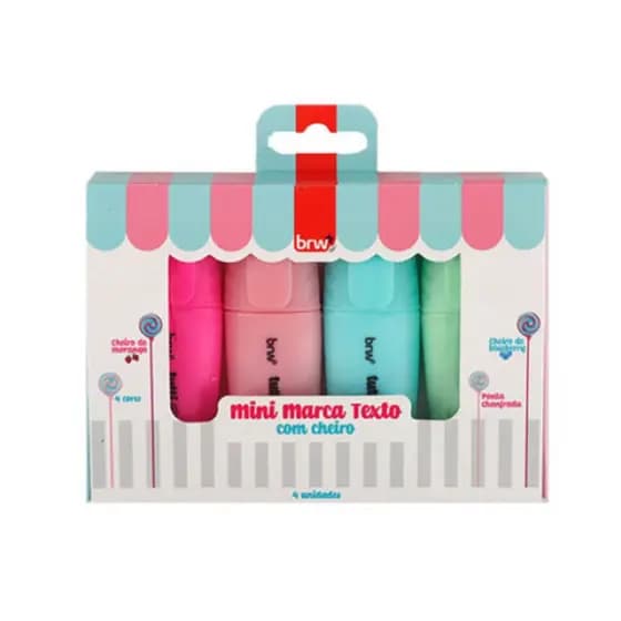 Mini Marca Texto com cheiro Tutti Frutti Unidade-BRW