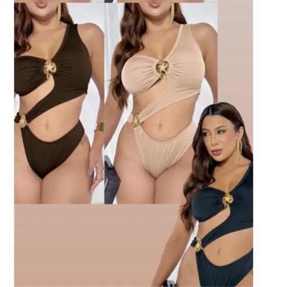 Body Maiô estrela recorte diversas cores moda verão moda praia