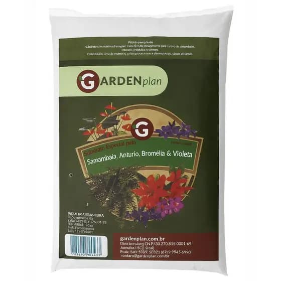 Substrato Para Samambaia Antúrio Bromélia & Violeta 1kg Garden Plan
