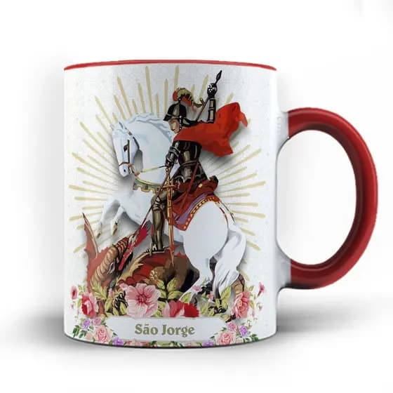Caneca xicara São Jorge Guerreiro da Capadócia 24