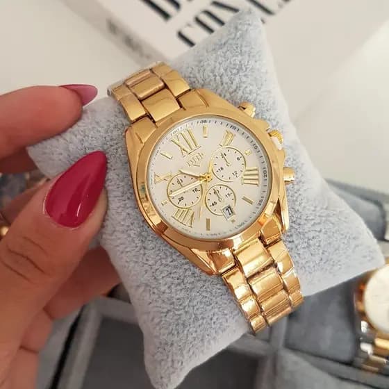 Relógio DHP A Prova D' Agua Rose Dourado Prata Várias Cores