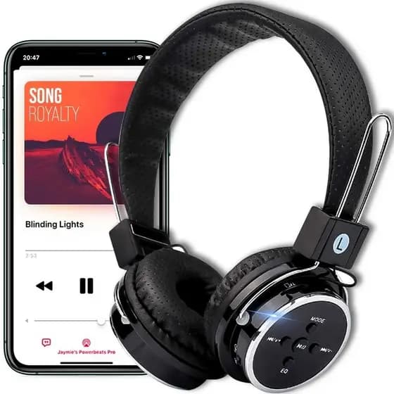 Fone De Ouvido Sem Fio bluetooth Micro Sd Usb B-05 Fone Headphone Sem Fio Bluetooth Universal Fm Sd P2 Mp3 B05