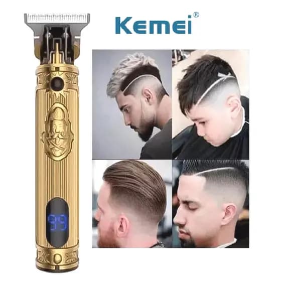 Kemei Km-700h Maquina Profissional Cortar Barba Cabelo Barbeador barba finaliza pelos bigode máquina de cortar disfarce