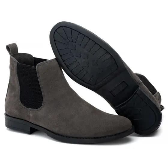 Bota Chelsea Masculina Casual Sapatênis Botina Couro Moderna Confortável Estilosa Camurça Marrom Preto Caramelo