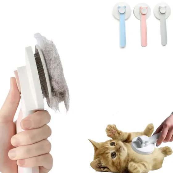 Escova Removedora Tira Pelos Dos Pets Cães E Gatos