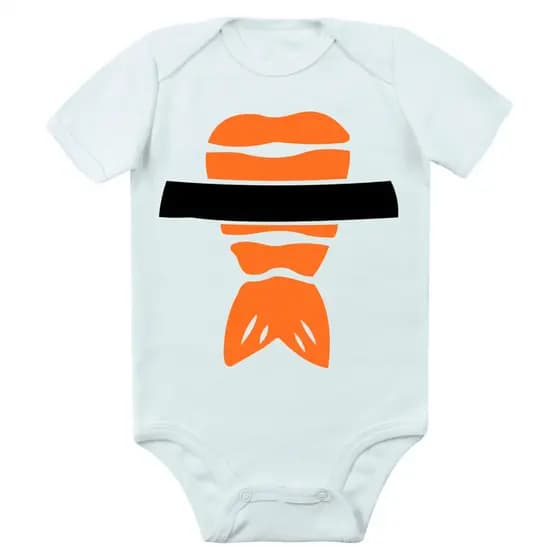 Body de Bebê com Estampa de Sushi – Perfeito 100% Algodão Manga Curta