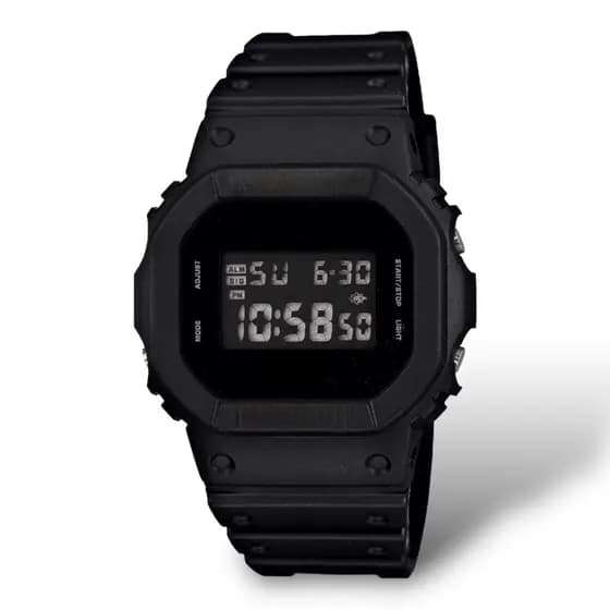 Relógio Digital Menor Masculino Silicone Alarme Cronômetro Esportivo Resistente À Água Preto