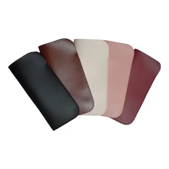 Kit 5 Estojo para Oculos de Grau Estojo Porta Oculos de Sol Feminino Masculino Capinha Couro Sintetico