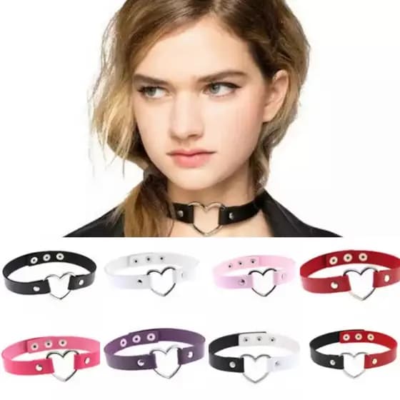 Gargantilha Cinto Coração Gótico/ Chocker !!