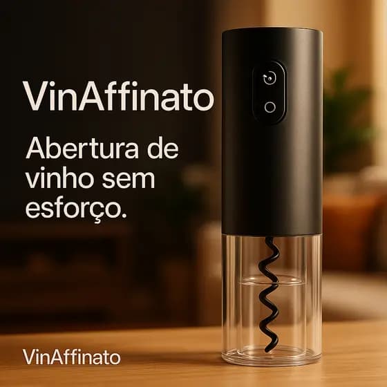 Abridor de Vinho Elétrico Aço Inoxidável Facilidade Luxo