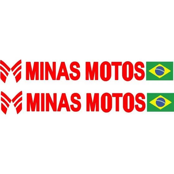 ADESIVO MINAS MOTOS 22 CM MOTO/CAPACETE (O PAR) notebook/carro/celular