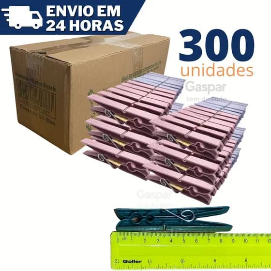 KIT 300 Prendedores Pregadores Roupa Plastico GIGANTE ATACADO