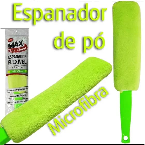 Espanador De Microfibra Flexivel Cabo Plastico Max Clean Clink