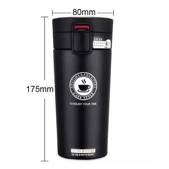 Caneca térmica, café, chá ou água em aço inox com camada dupla 500ml