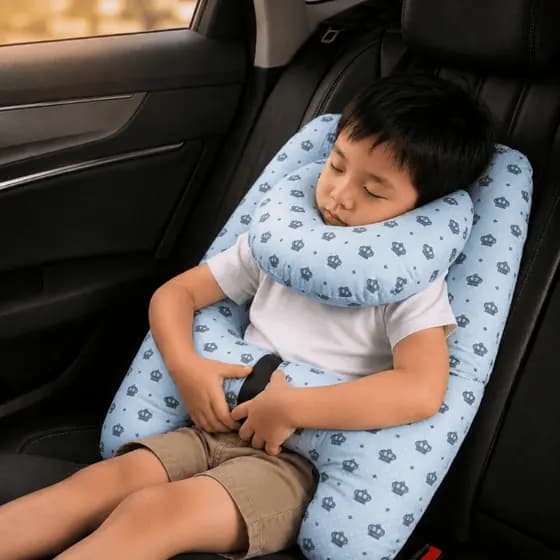 Almofada para Carro com Apoio de Pescoço (Coroa Azul)