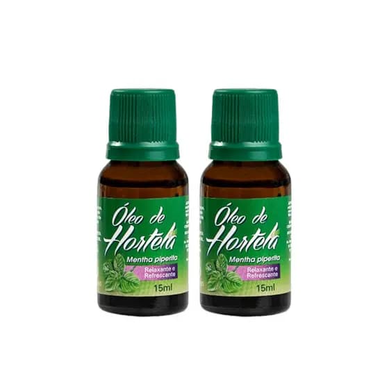 Kit 2 Óleos de Hortelã Menta Piperita BioSeiva 15mL Cada – Frescor, Relaxamento e Bem-Estar