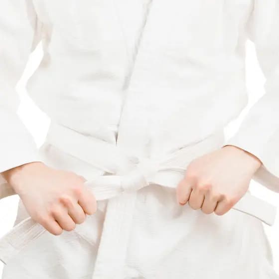 Faixa 8 Linhas Reforçada 390g 4cm Taekwondo Karate Hapkido Todas as Cores Poliéster Adulto Infantil