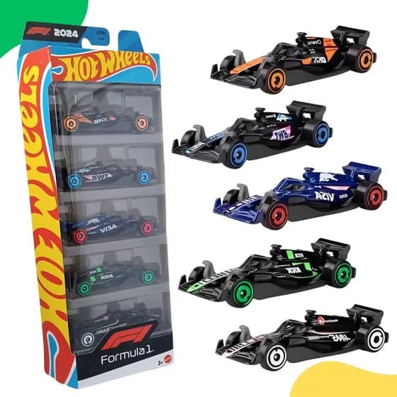 Carrinho Fomula1 Hot Wheels Pacote Com 5 Edição Mattel