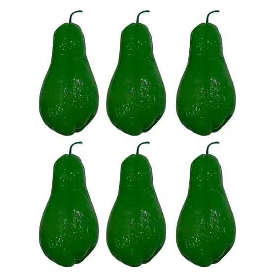 Kit 6 Chuchu De Plástico Realista Decorativa Educacional