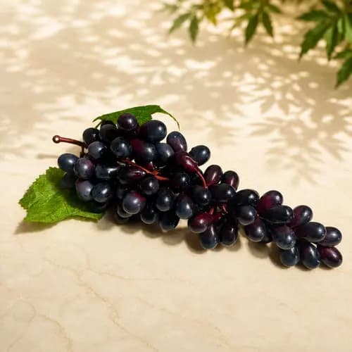 Cacho De Uva Artificial Realista 24 Cm - Decoração (Roxa)
