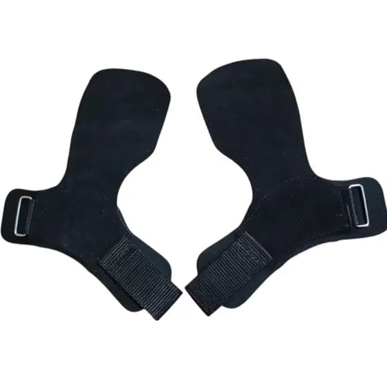 Luva Hand Grip Anticalo Couro Camurça Neoprene Crossfit Musculação Academia Premium