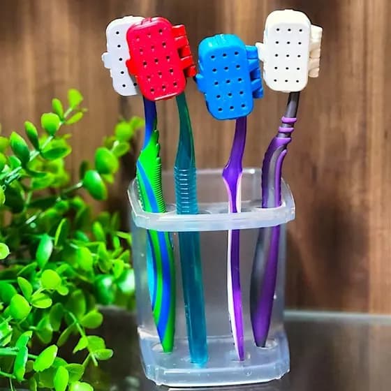 Capinha Protetora De Escova De Dente Prática Cerdas Higiene