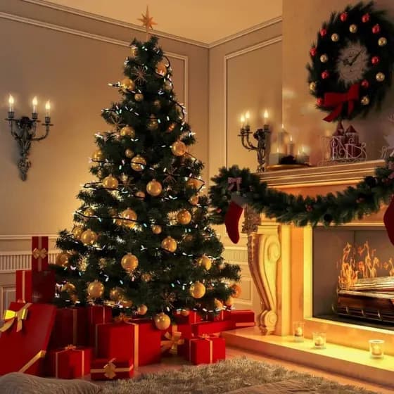 Àrvore de Natal Pinheiro Decoração Natalina 2,40m Verde 1400 Galhos