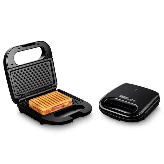 Sanduicheira Elétrica e Grill Família 2 em 1 - Inox antiaderente - 750W OliverHome