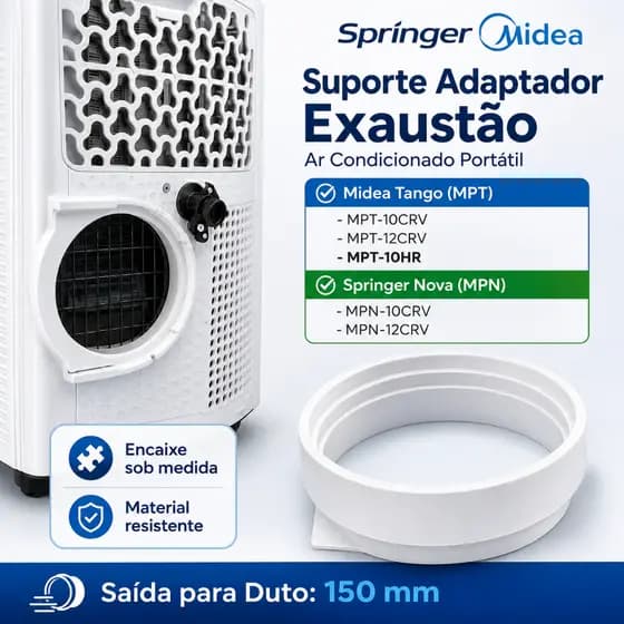 Suporte Ar Condicionado Portátil Midea Tango / Springer Nova MPT10CRV MPT12CRV MPN10CRV MPN12CRV