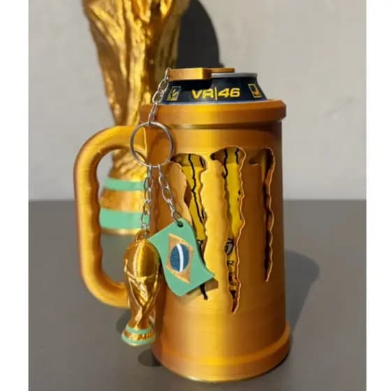 Suporte lata Monster EDIÇÃO COPA (LIMITADA) ⚽️