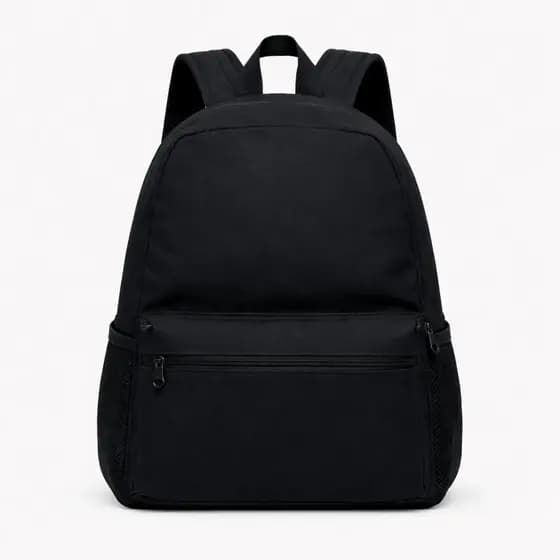 Mochila Escolar Masculino Lisa Mochila Preta Escolar Com Bolso Mochila Para dia a dia Mochila Escola