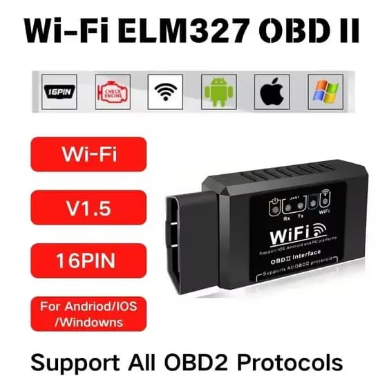 Mini ELM327 Scanner WI-FI OBD2 V2.1 Ferramenta de Diagnóstico Para Android IOS e Windows