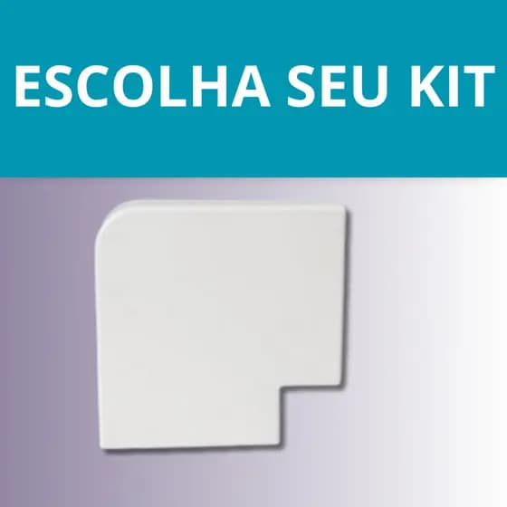 Acabamentos de Canaleta Cotovelo 90 Graus Branca 40x16 - BRANCO - MARGIRIUS - 1 á 10 unidades