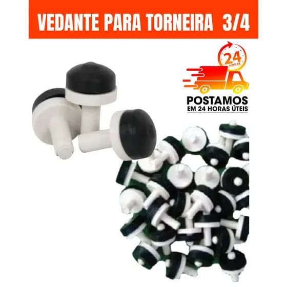 Vedante Para Torneira Registro Carrapeta 3/4 Pvc Reparo Vazamento Acabamento