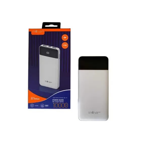 Power Bank 10.000 mAh Inova KV-99924 Original ANATEL — 3 Saídas USB Type-C