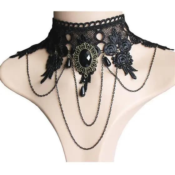 JTN Alta Qualidade Bla Lace Pulseira Dedo Mão Corrente Arnês Mulheres Metal NW