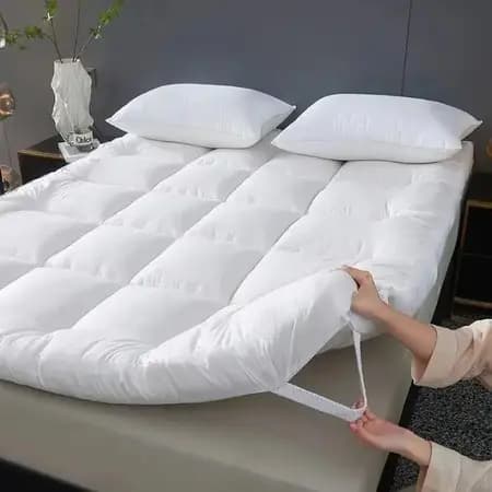 Pillow Top 400 Fios Macio Protetor De Colchão Com Elástico Premium