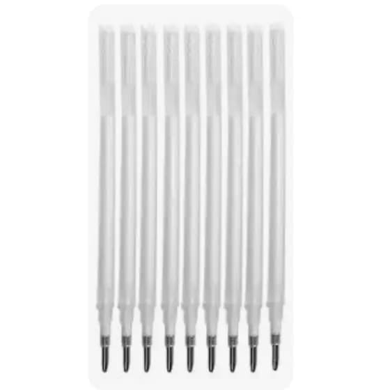10 Refil Caneta Magica Fantasminha Tecido Apaga Calor Branco Kit