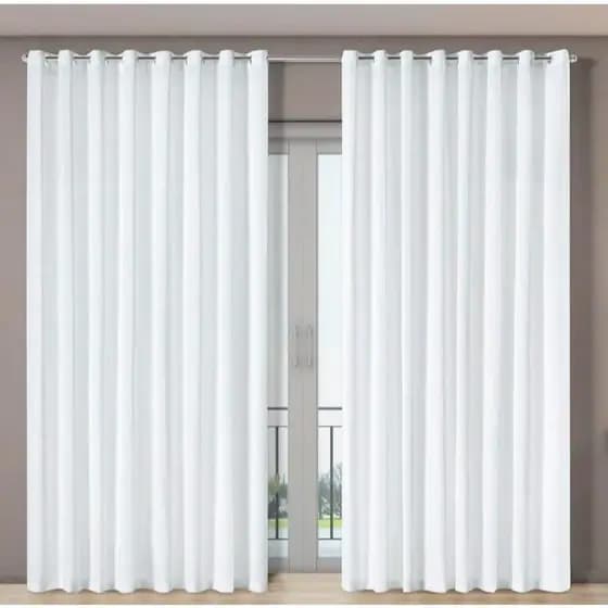 Cortina Voil Gaze de Linho com Forro Microfibra Para Quarto e Sala 7,00m x 2,80m de Altura