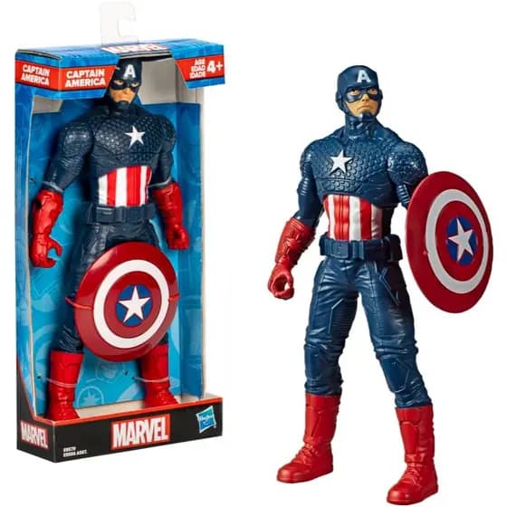 Boneco Capitão América Avengers, Azul Marvel,