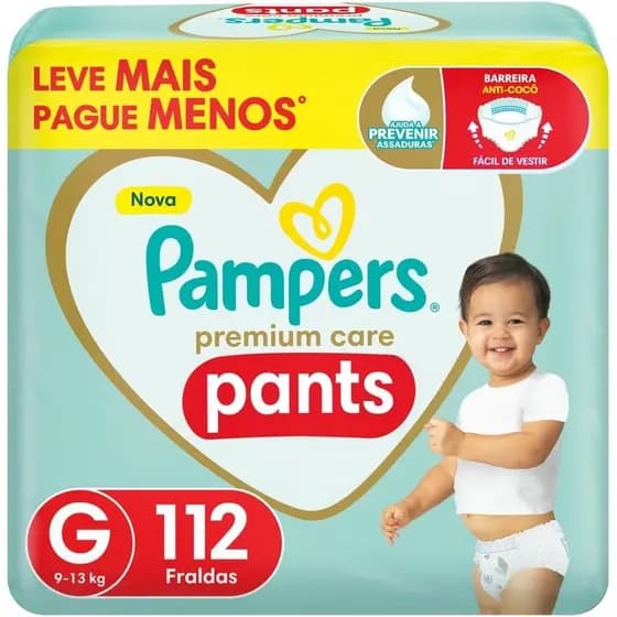 Fralda Pampers Pants Premium Care G 112 und